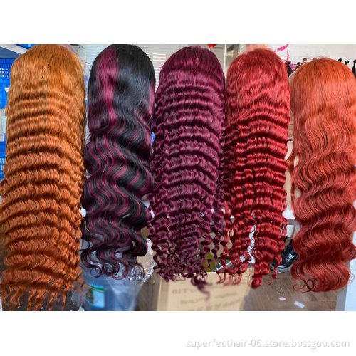 Wholesale Vendors Brazilian Virgin Hair 4*4 360 Lace Frontal Wig For Black Women Body Wave 13*6 13*4 Lace Front Human Hair Wigs